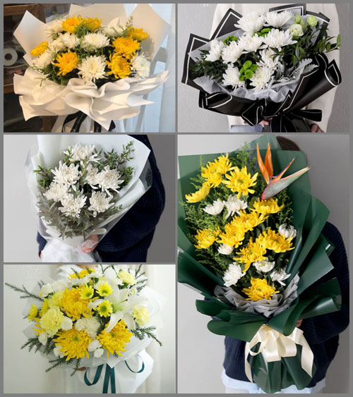 山东青岛莱西市店埠镇王家横岭村白事花束代送